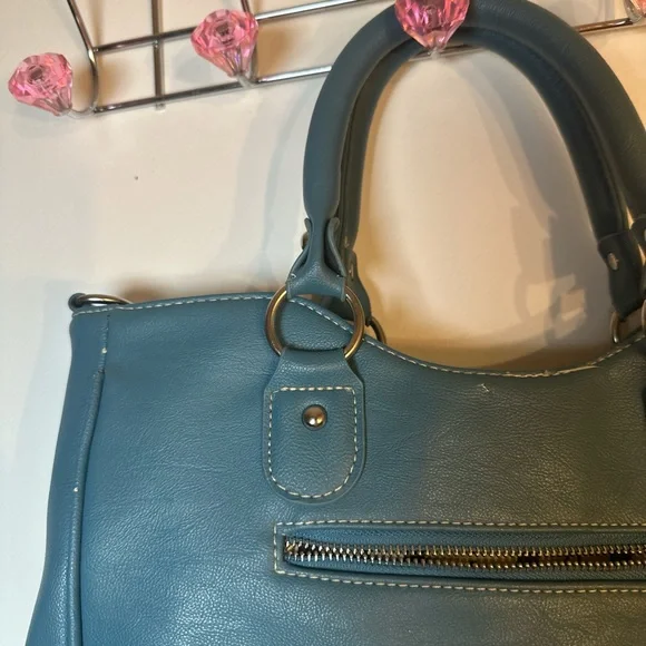 Coach Blue Satchel with Versatile Design - Picture 7 of 8